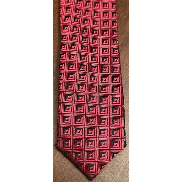 Bill Robin Son, Red, Hand Made, 100% Silk, Made In China - Picture 6 of 9